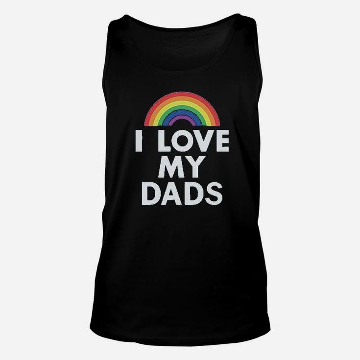 I Love My Dads Outfit Infant Gay Pride Lgbt Fathers Day Baby Unisex Tank Top