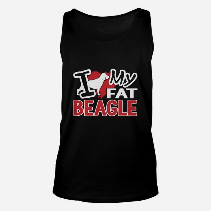 I Love My Fat Beagle Unisex Tank Top
