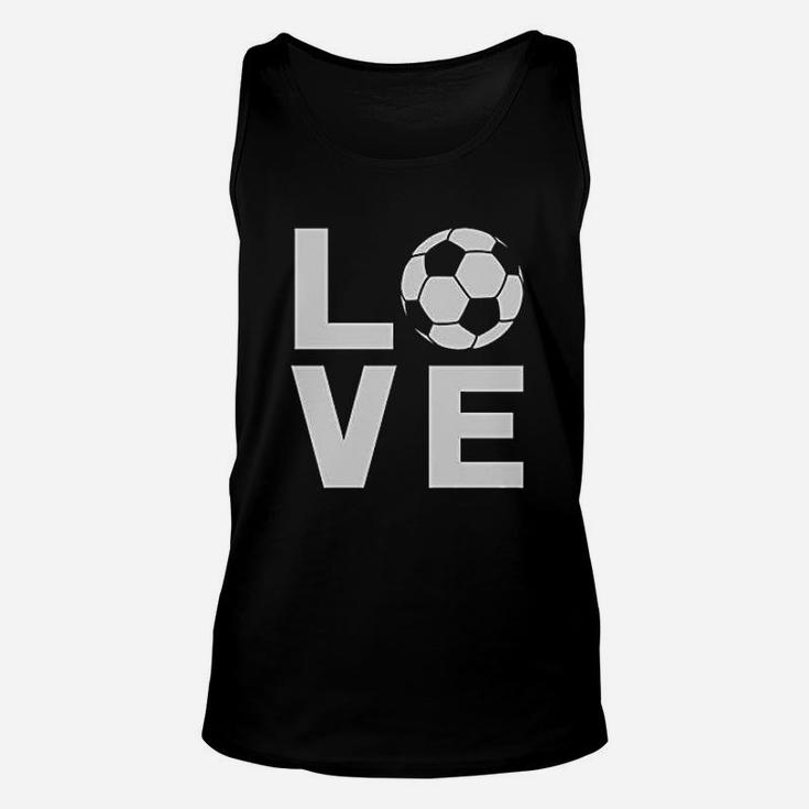I Love Soccer Gift For Soccer Players Fans Unisex Tank Top