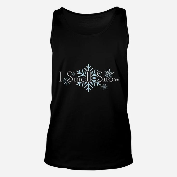 I Smell Snow Winter Christmas Holiday Snowflake Unisex Tank Top