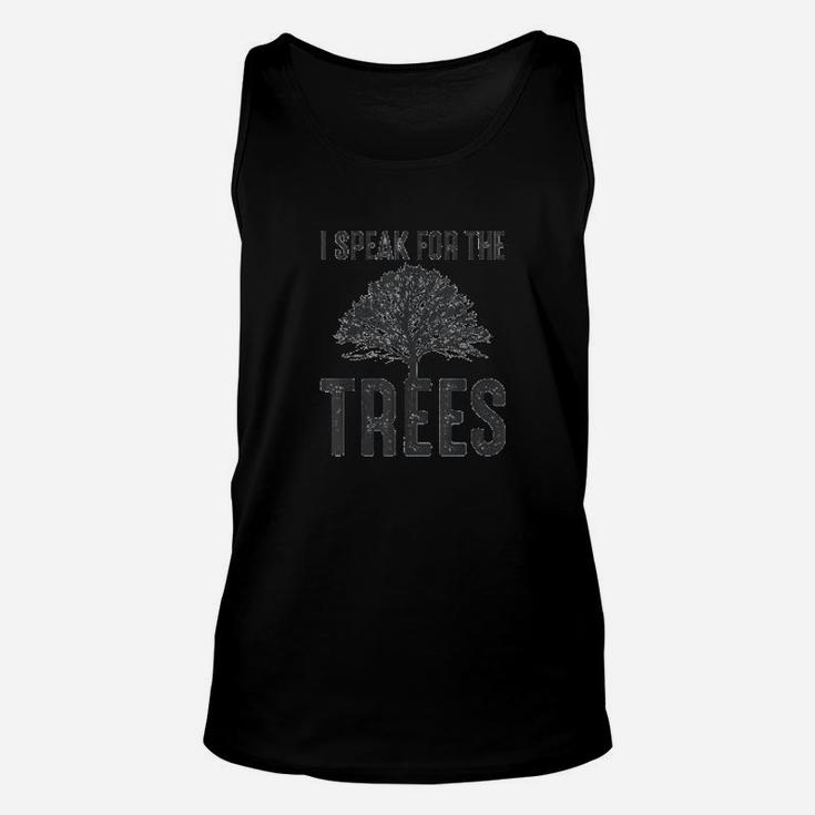 I Speak For The Trees Earth Day Climate Change Unisex Tank Top