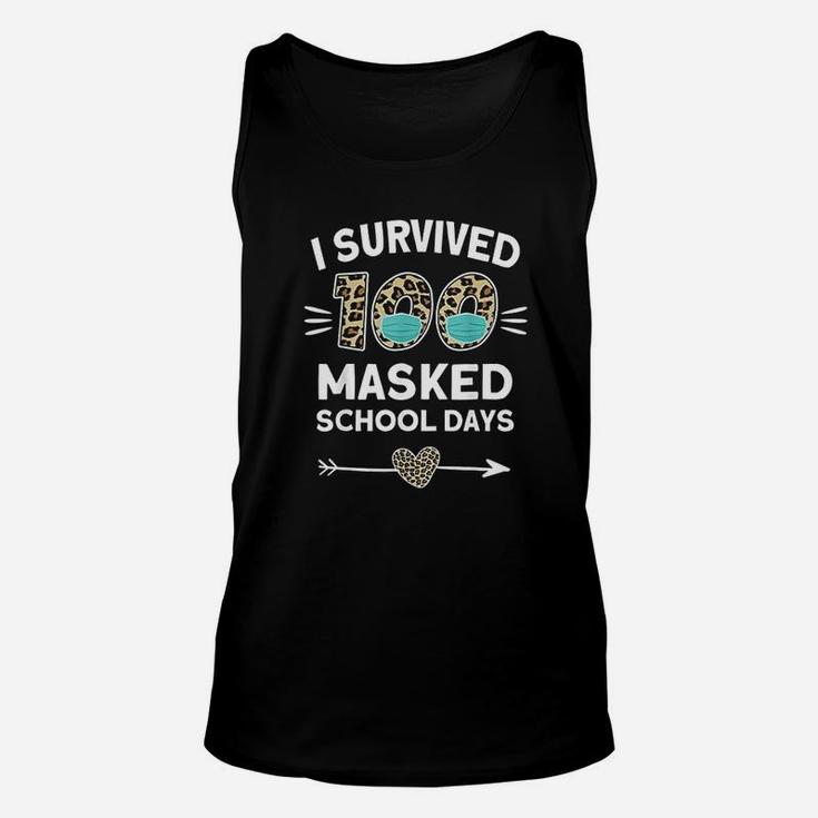 I Survived 100 School Days Funny 100th Day Of School Unisex Tank Top