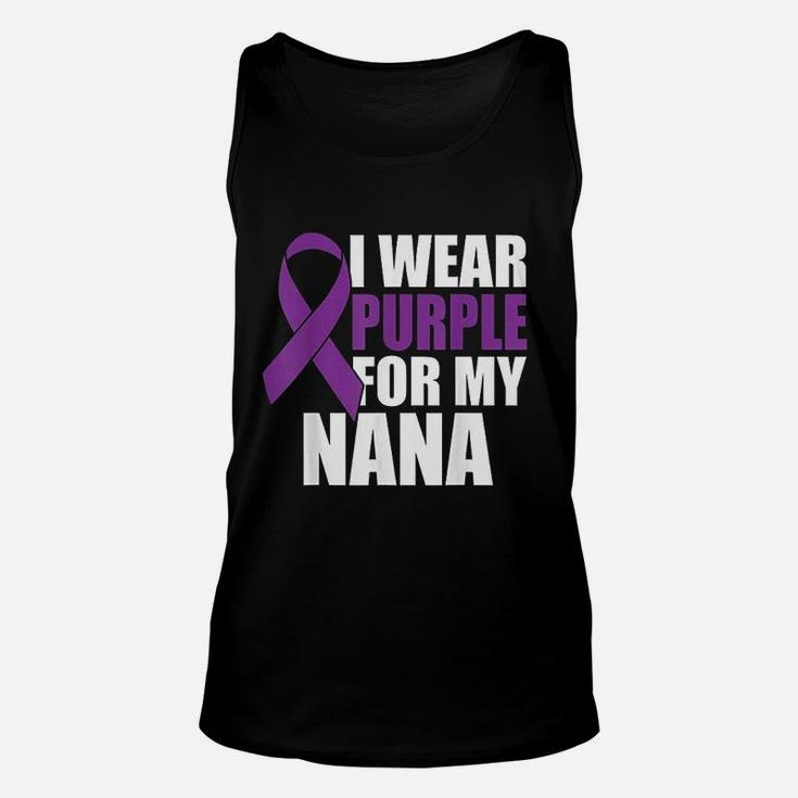 I Wear Purple For My Nana Pancreatic Awareness Unisex Tank Top