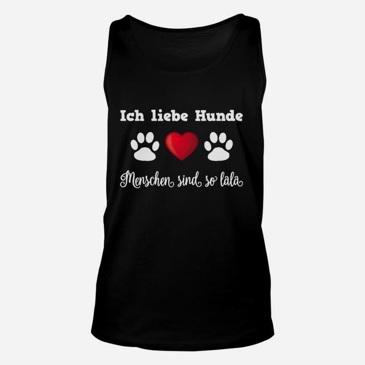 Ich liebe Hunde Unisex TankTop, Witziges Haustierliebhaber Outfit