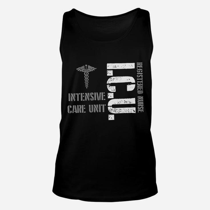 Icu Registered Nurse Intensive Care Unit Rn Staff Unisex Tank Top