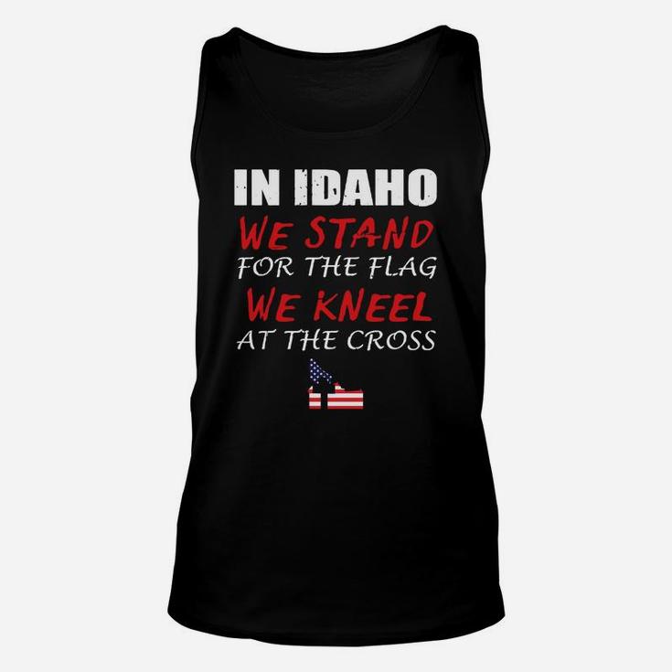 Idaho Shirt With Patriotic Saying For Christians From Idaho Unisex Tank Top