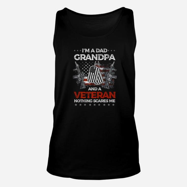 Im A Dad Grandpa Veteran Fathers Day Shirts Premium Unisex Tank Top