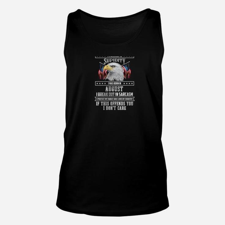 Im A Grumpy Old Man Born In August Fathers Day Gift Unisex Tank Top