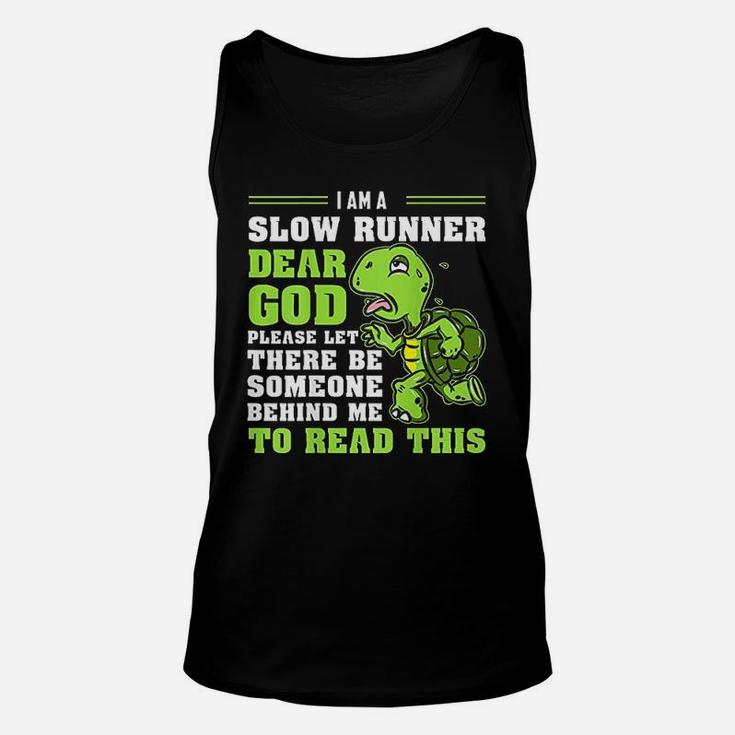 Im A Slow Runner Turtle Funny Marathon Running Run Gift Unisex Tank Top
