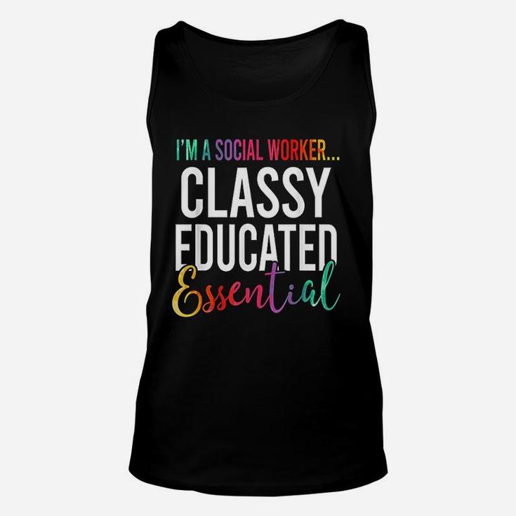 Im A Social Worker Classy Educated Essential 2020 Unisex Tank Top