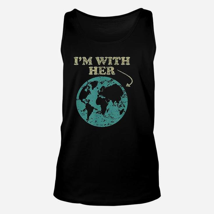 Im With Her Global Warming Climate Change Earth Unisex Tank Top