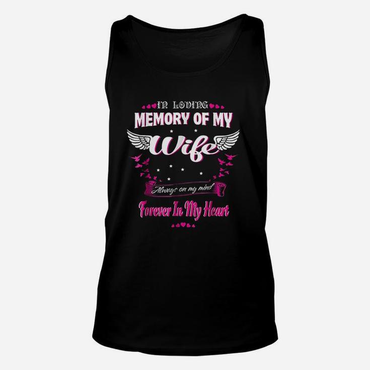 In Loving Memory Of My Wife My Wife Lives In Heaven Unisex Tank Top