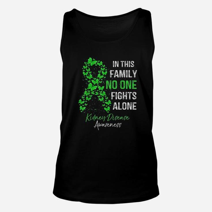 In This Family No One Fights Alone Kidney Disease Awareness Unisex Tank Top
