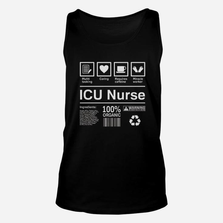 Intensive Care Unit Icu Nurse, funny nursing gifts Unisex Tank Top