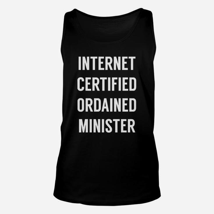 Internet Ordained Minister - Tshirt For Wedding Minister Unisex Tank Top