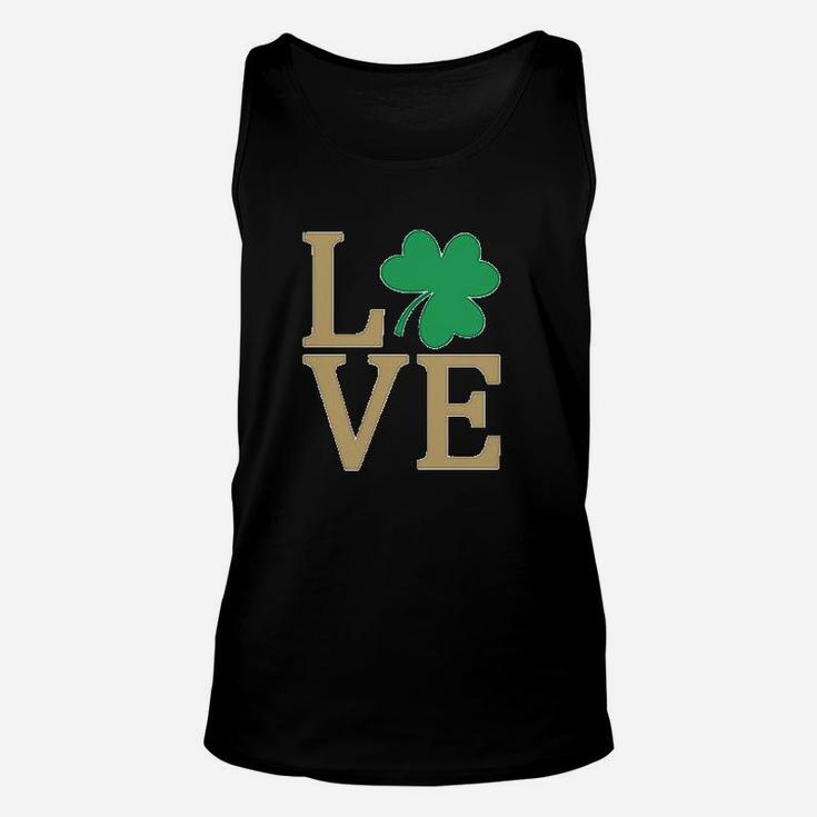 Irish Clover Love St Patricks Day Cute Irish Unisex Tank Top