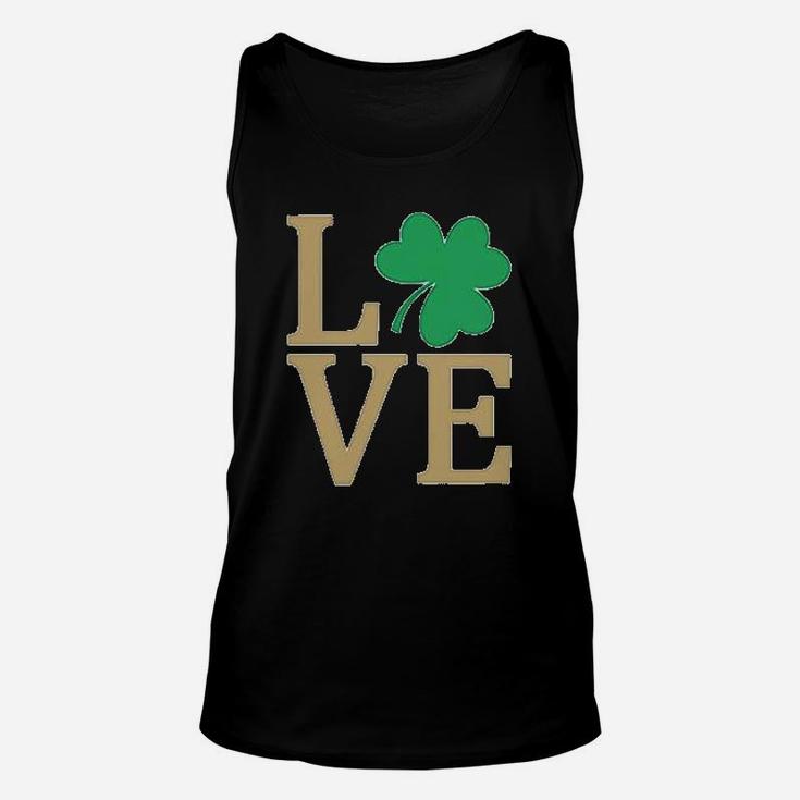 Irish Clover Love St Patrick's Day Cute Irish Unisex Tank Top