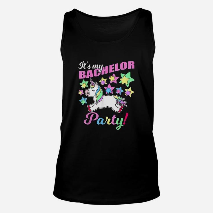 Its My Bachelor Party Unicorn Funny Marriage Party Unisex Tank Top