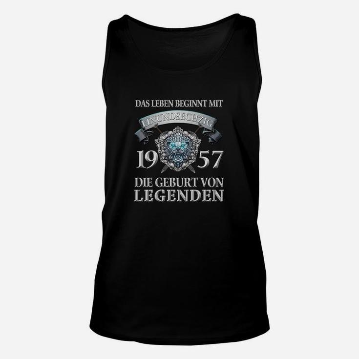 Jahrgang 1957 Legenden Unisex TankTop, Personalisiertes Unisex TankTop für Männer