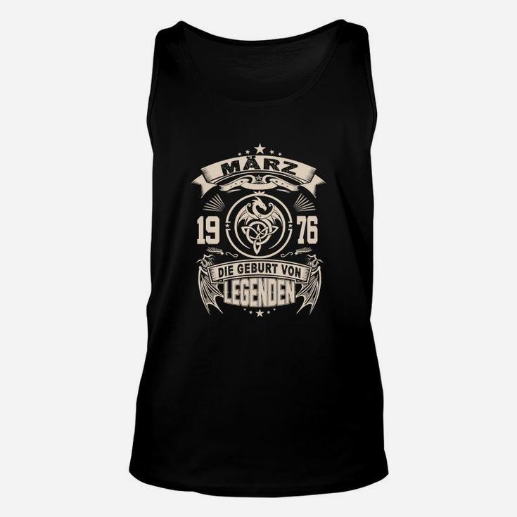 Jahrgang 1976 Legendengeburtstag Vintage Unisex TankTop