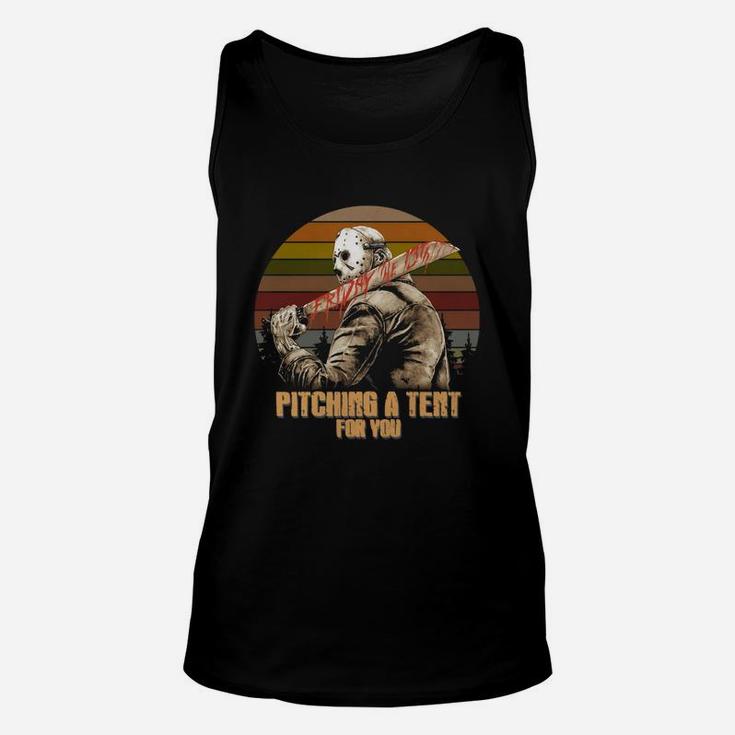 Jason Friday The 13th Pitching A Tent For You Vintage Shirt Unisex Tank Top