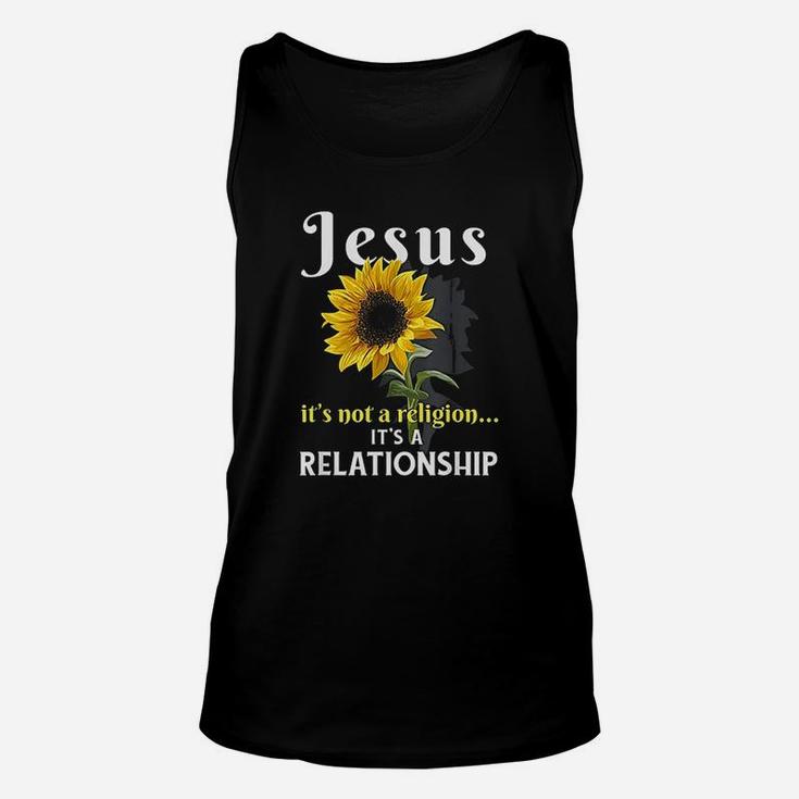 Jesus It Is Not A Religion It Is A Relationship Unisex Tank Top