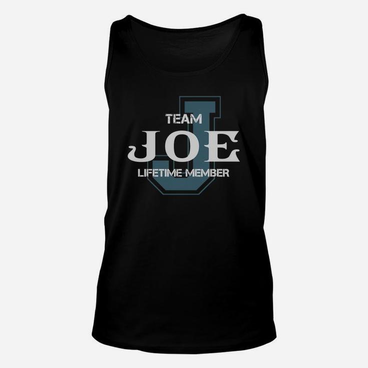 Joe Shirts - Team Joe Lifetime Member Name Shirts Unisex Tank Top
