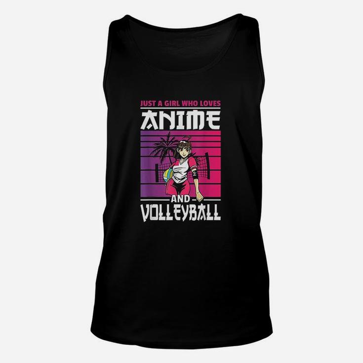 Just A Girl Who Loves Anime And Volleyball Anime Gifts Unisex Tank Top