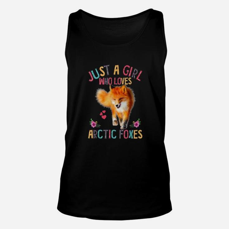 Just A Girl Who Loves Arctic Foxes Cute Fox Unisex Tank Top