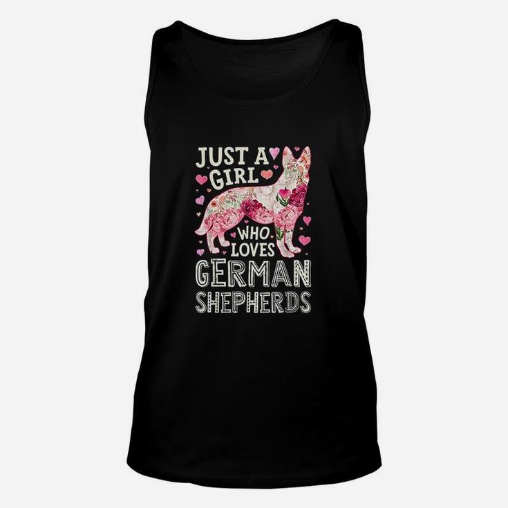 Just A Girl Who Loves German Shepherds Dog Unisex Tank Top