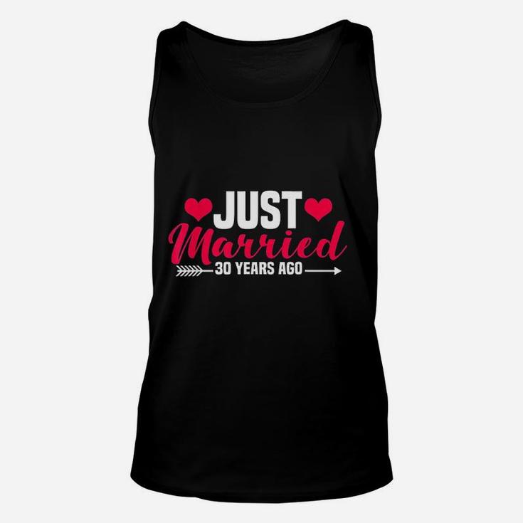 Just Married 30 Years Ago 30th Wedding Anniversary Unisex Tank Top
