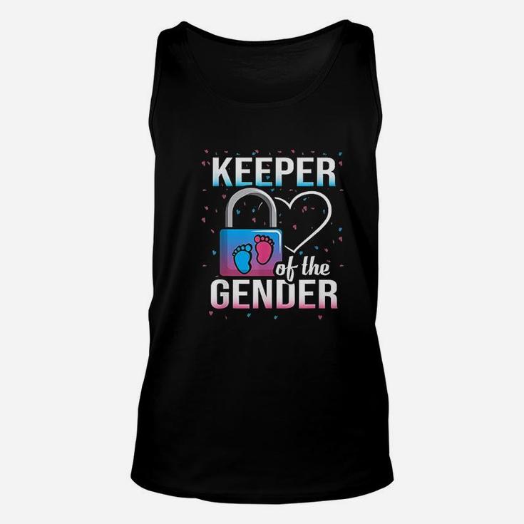 Keeper Of The Gender Reveal Party Baby Shower Gift Ideas Unisex Tank Top