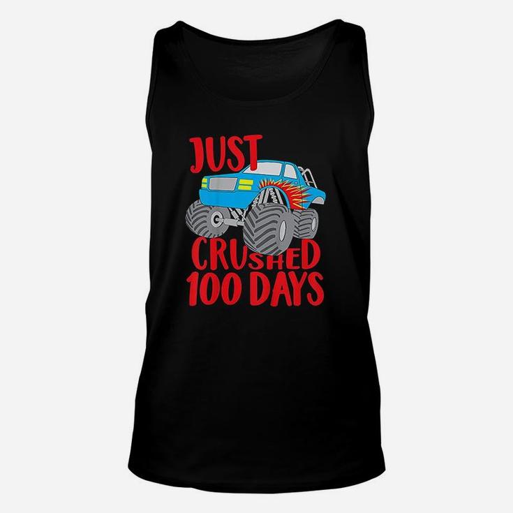 Kids Just Crushed 100 Days Monster Truck 100th Day Of School Unisex Tank Top