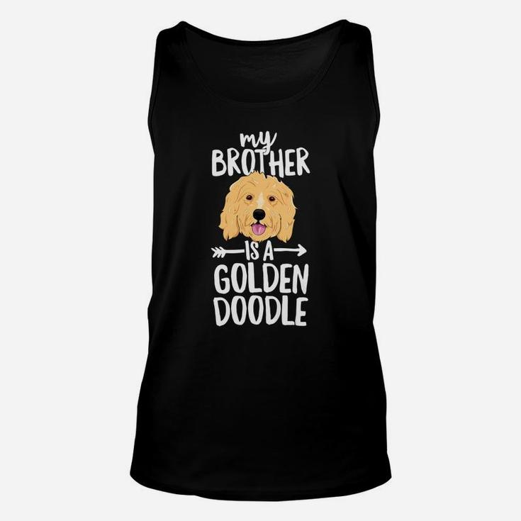 Kids My Brother Is A Goldendoodle Boy Girl Dog Family Unisex Tank Top