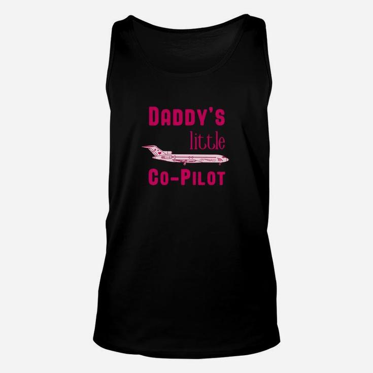 Kids Pilot Kids Aviation Daughter Daddys Little Copilot Unisex Tank Top