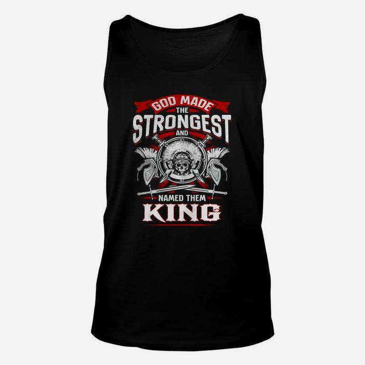 King God Made The Strongest And Named Them King Unisex Tank Top