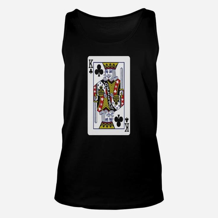 King Of Clubs Playing Card Unisex Tank Top