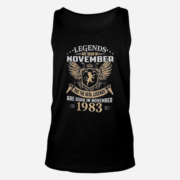 Kings Legends Are Born In November 1983 Birthday Vintage Gift Unisex Tank Top