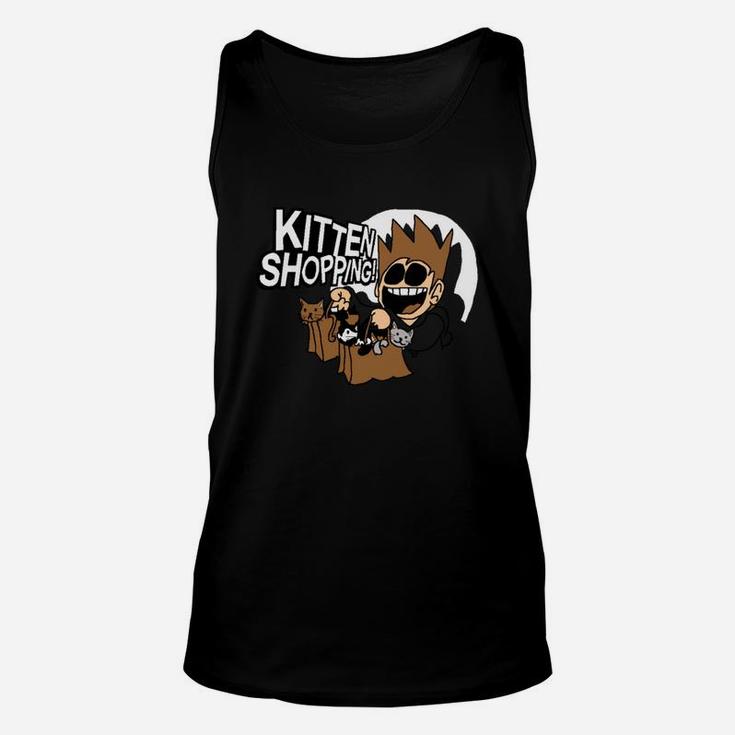 Kitten Shopping Shirt Unisex Tank Top