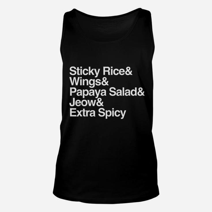 Laos Sticky Rice Travel Asia Asian Food Wings Unisex Tank Top