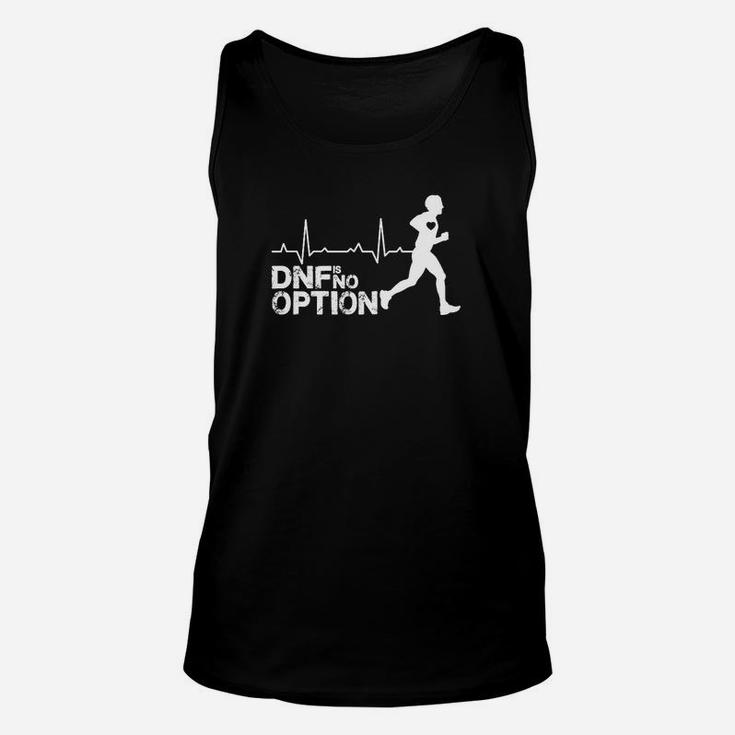 Laufmotivations-Unisex TankTop DNF ist keine Option mit EKG-Design