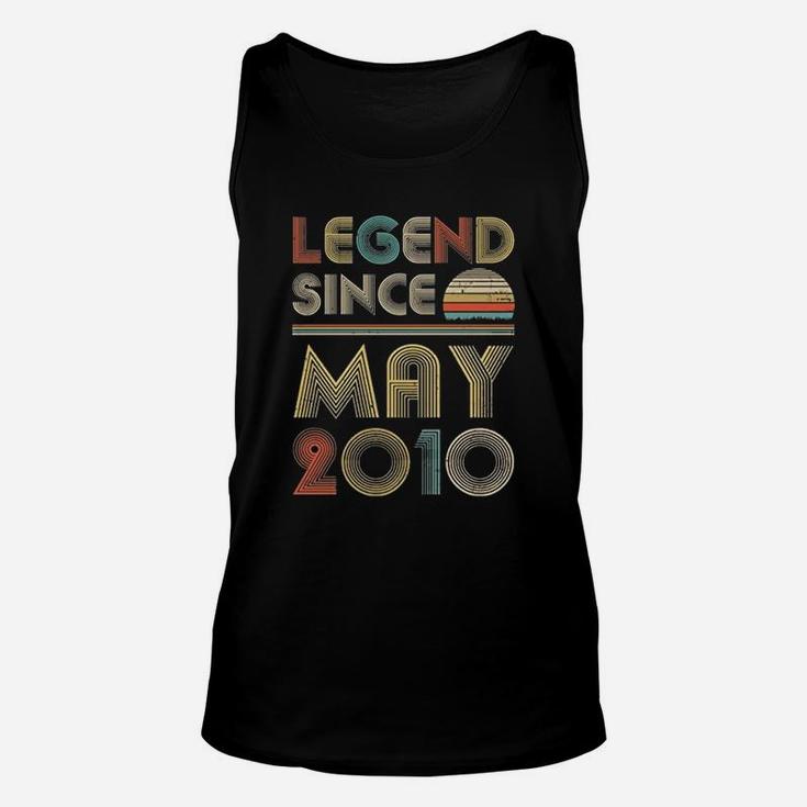 Legend Since May 2010 Vintage 11st Birthday Gifts  Unisex Tank Top