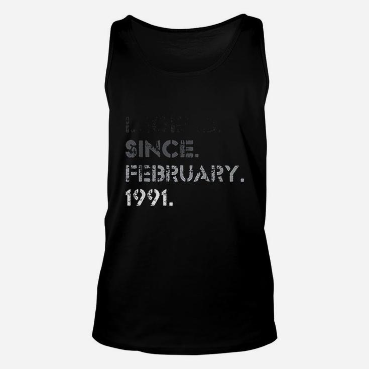 Legend Vintage February 1991 31 Years Old 31st Birthday Gift  Unisex Tank Top