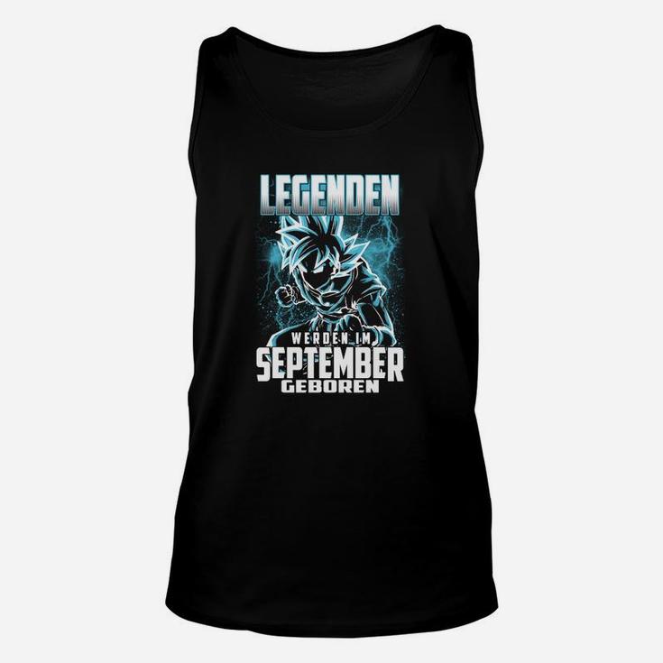 Legendäres September Geburtstags-Herren Unisex TankTop, Drachen Design