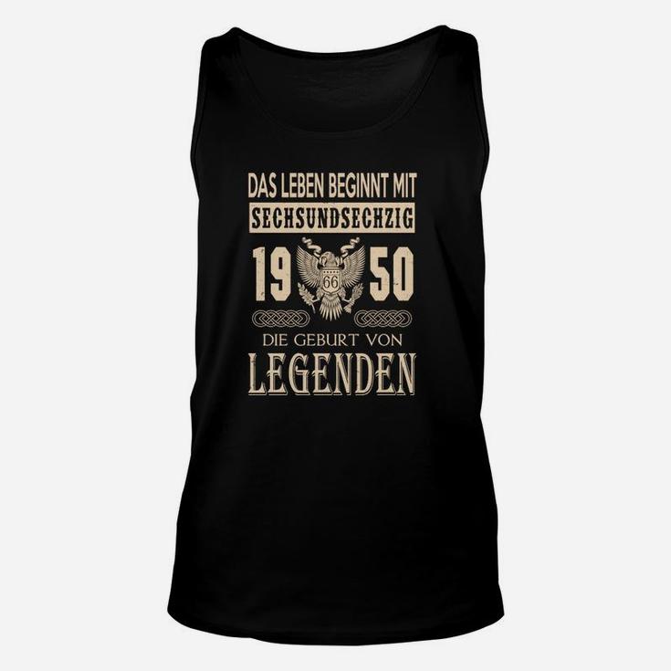 Legenden 1950 Geburtsjahr Adler-Design Unisex TankTop für Jubiläumsfeiern