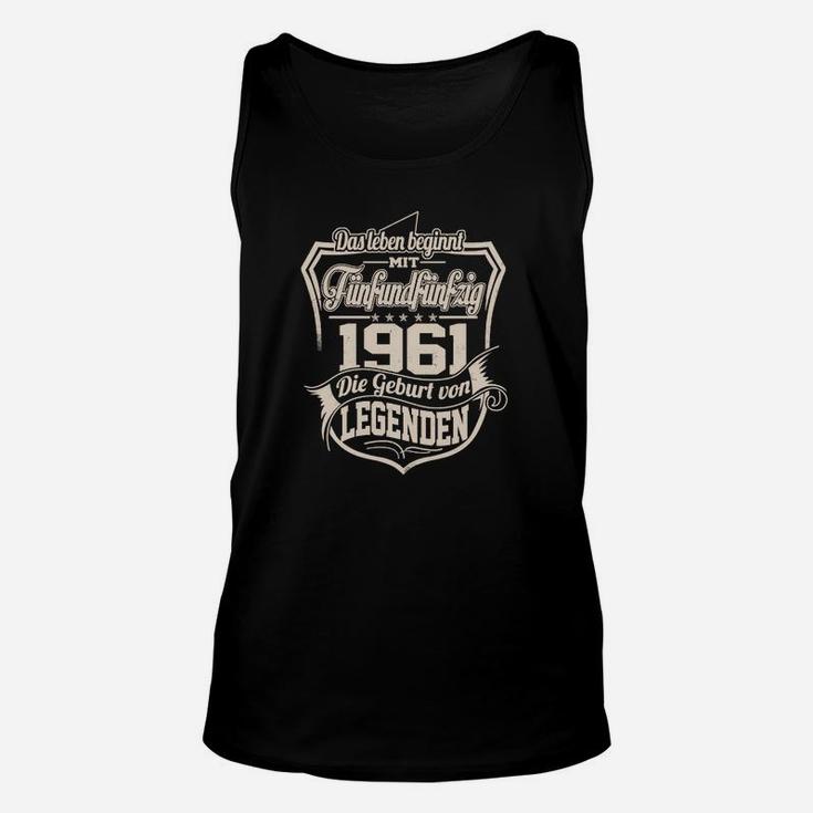 Legenden 1961 Unisex TankTop, Vintage Geburtstagsedition für Jubiläum