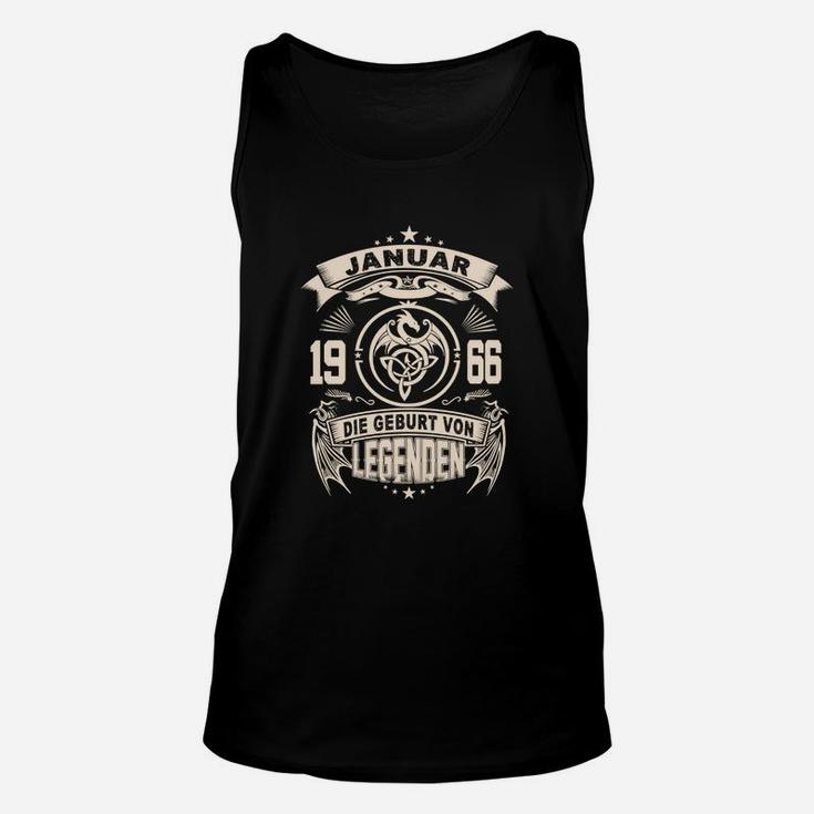 Legenden-Geburtstagsshirt Januar 1966, Vintage Stil Tee Unisex TankTop