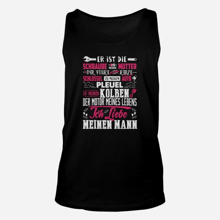 Liebeserklärung Mechaniker Ehemann Unisex TankTop – Ich liebe meinen Mann Design