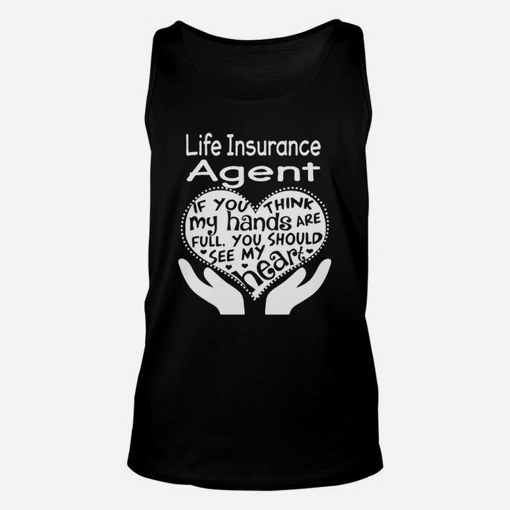 Life Insurance Agent Full Heart Job Unisex Tank Top