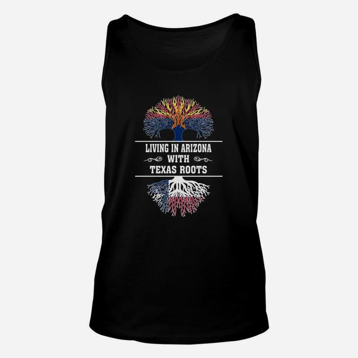 Living In Arizona With Texas Roots Unisex Tank Top